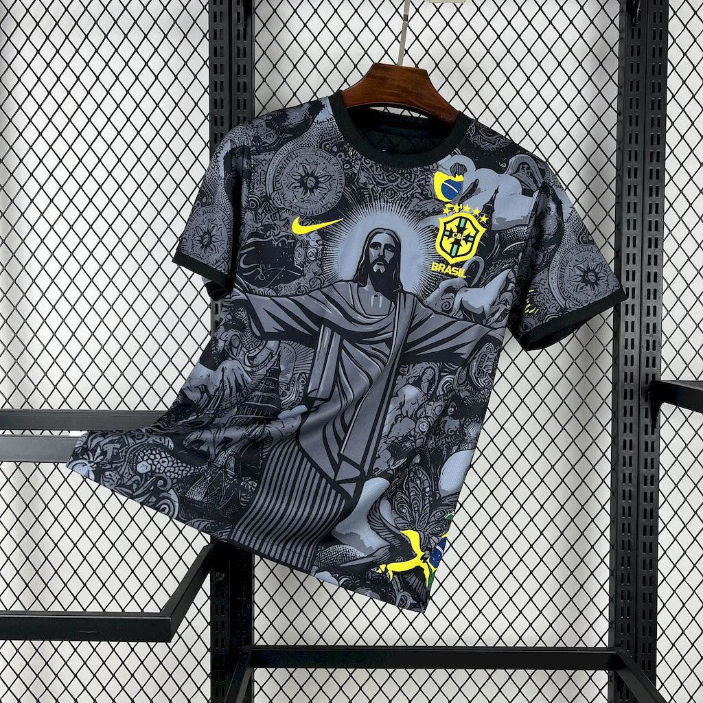 Brazil Black Savior Jersey