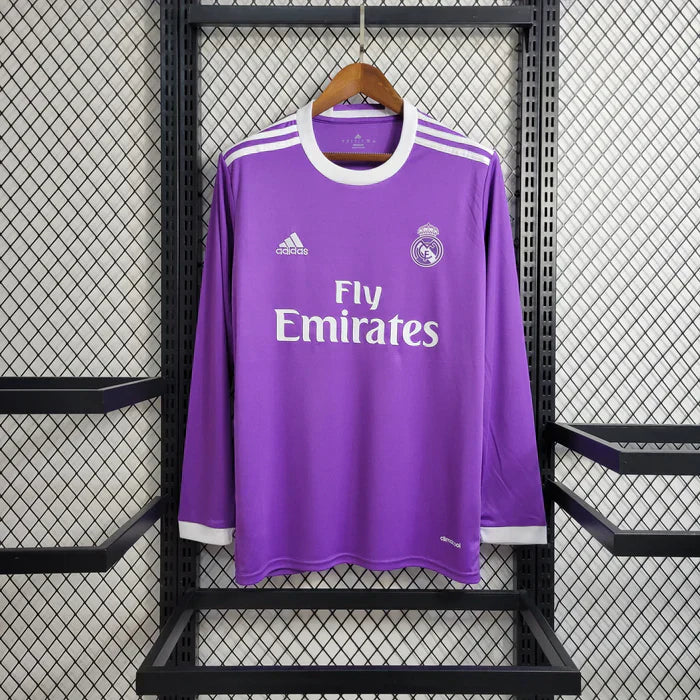 Real Madrid 2016/2017 Away Long Sleeve Jersey