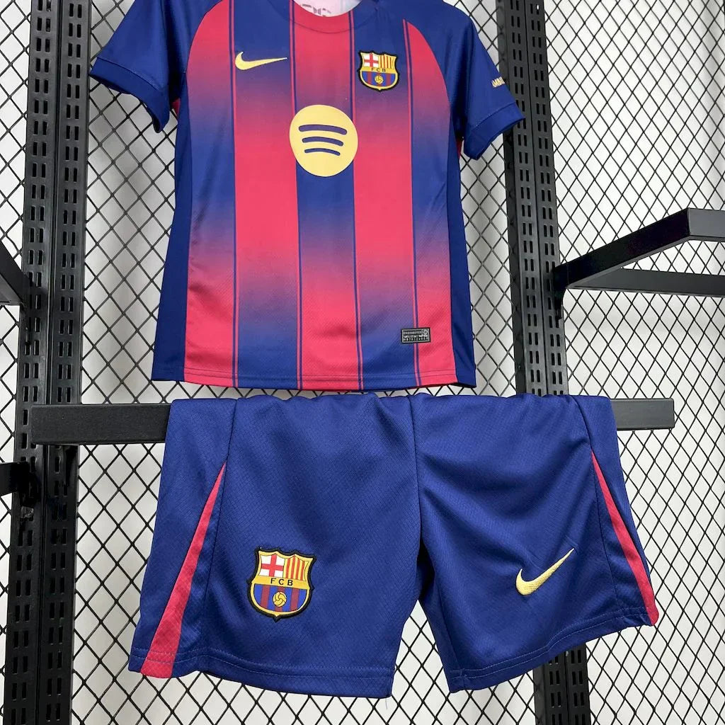 Barcelona 2025/2026 Home Jersey Kids Size