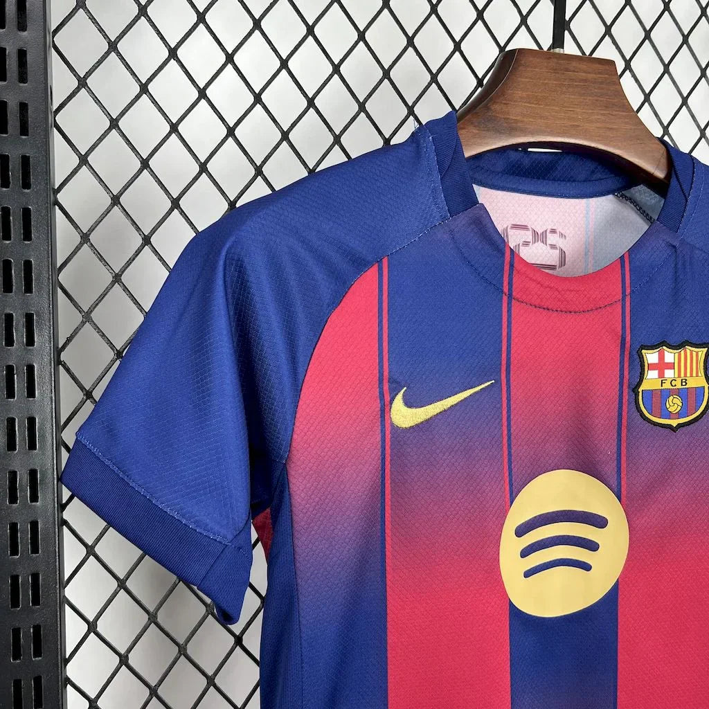 Barcelona 2025/2026 Home Jersey Kids Size